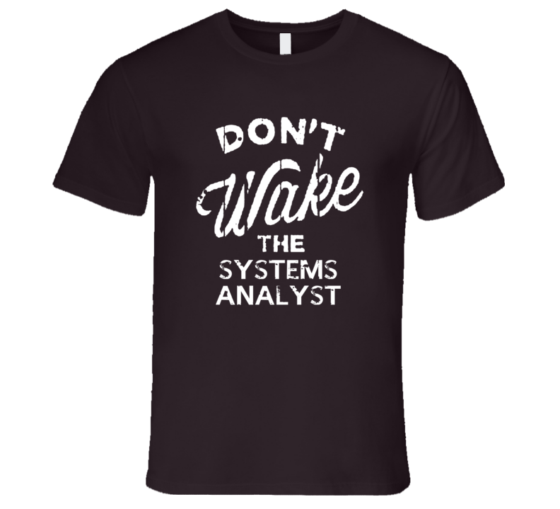 Dont Wake The Systems Analyst Popular Grunge Occupation T Shirt