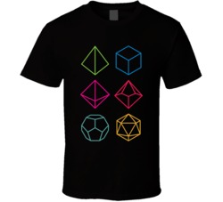 Roll - Dungeons & Dragons Line Art Series T Shirt 33501286