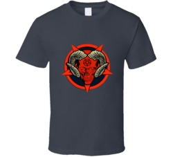 Satan Skull Pentagram T Shirt 33664174