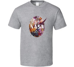 Nasa Vintage Flowers Emblem T Shirt 33834374