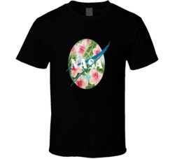 Nasa Vintage Tropical Blue Emblem T Shirt 33834384