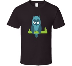 Cute Owl In The Night T-shirt 33884661