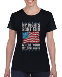 My Rights Don't End Ladies T Shirt 34272020