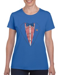 Merican Tuxedo Ladies T Shirt 34272093