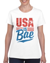 Usa Is Bae! White Ladies T Shirt 34272095
