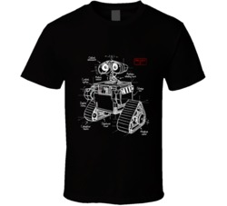 Wall E Plan 20 Wall E Robot Droid Panet Ecology Plan T Shirt