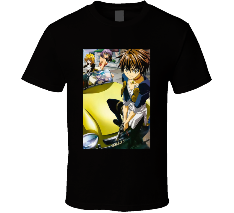 Black Cat Train Sven Eve Anime T Shirt