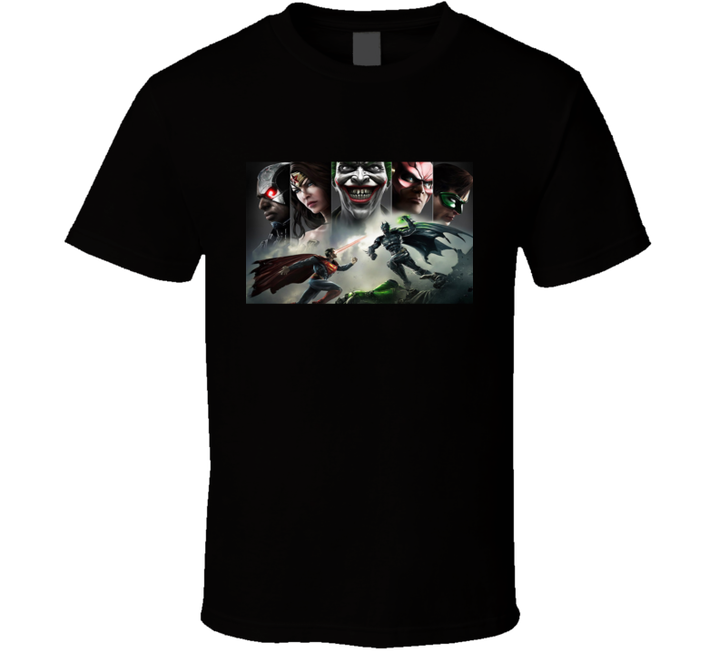 Injustice Gods Among Us Joker Batman Superman Wonder Woman Green Lantern Flash T Shirt