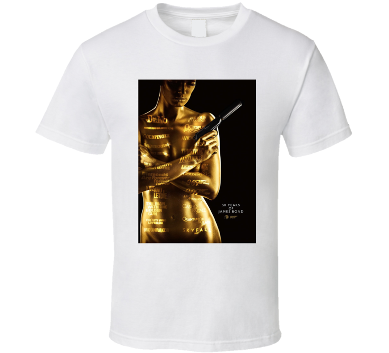 James Bond 007 50 Years T Shirt James Bond 007 50 Years T Shirt