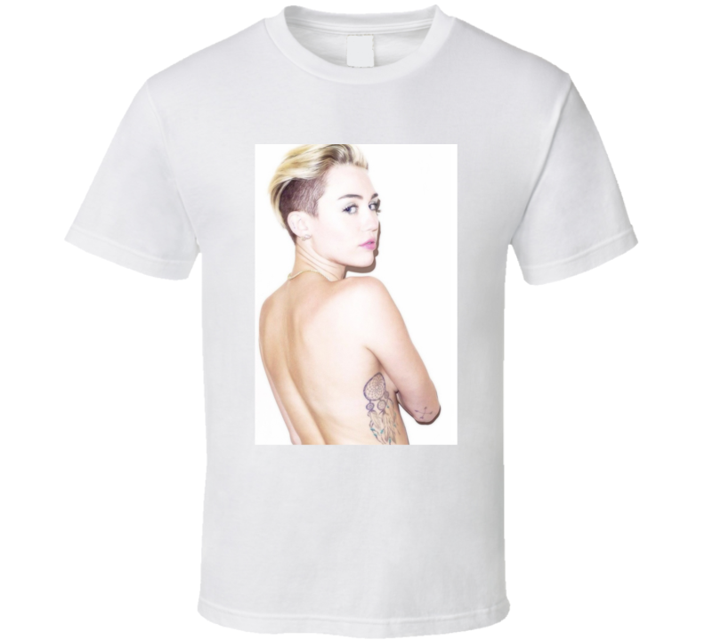 Miley Cyrus Naked Hot Girl Tattoo T Shirt