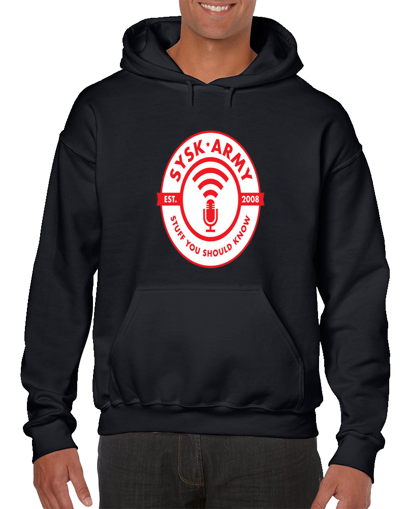 Sysk Army - Red Logo Hoodie Sysk Army - Red Logo Hoodie