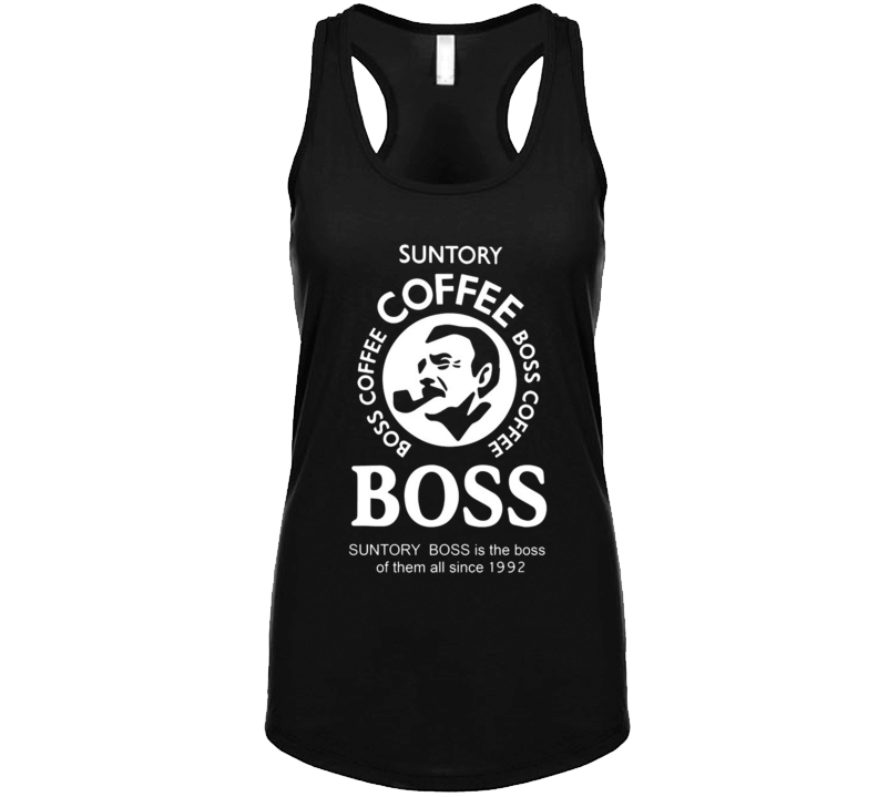 Suntory Boss Coffee Ladies Tank Top Suntory Boss Coffee Ladies Tank Top