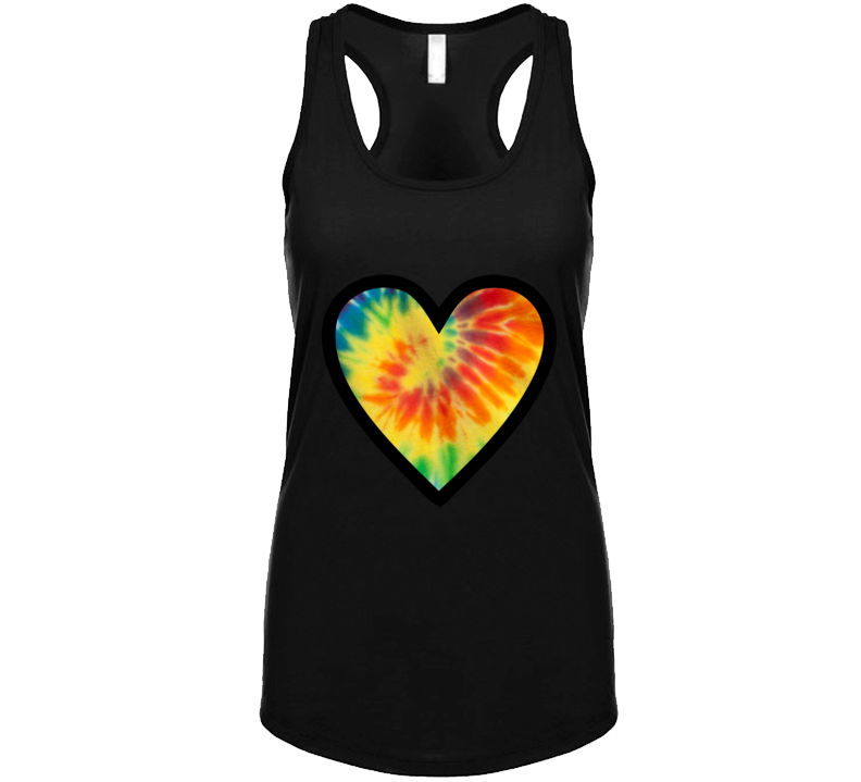 Tie-dyed Heart Ladies Tank Top Tie-dyed Heart Ladies Tank Top