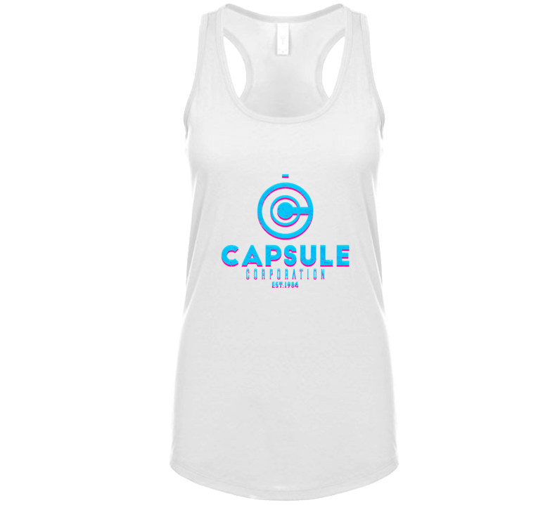 Capsule Corporation 80s Edition   Ladies Ladies Tank Top