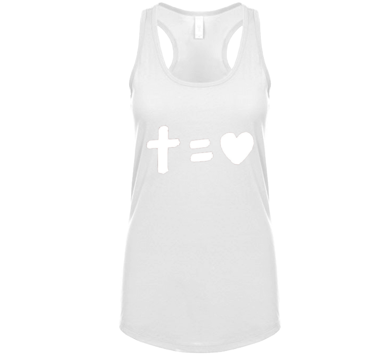 Cross Equals Love Ladies Ladies Tank Top Cross Equals Love Ladies Ladies Tank Top