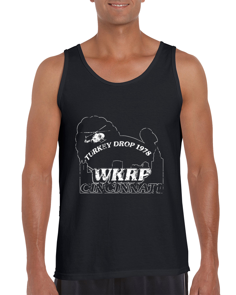 Wkrp Turkey Drop Vintage Tank Top
