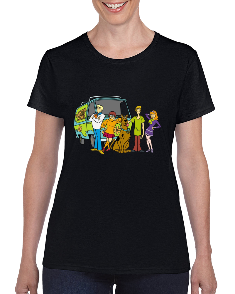 Scooby Doo Mystery Machine Ladies T Shirt Scooby Doo Mystery Machine Ladies T Shirt
