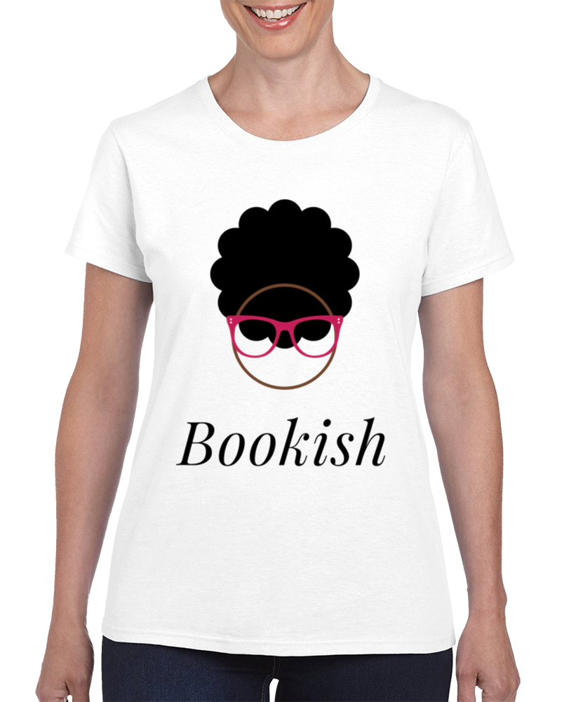 Bookish Afro Logo Ladies T Shirt