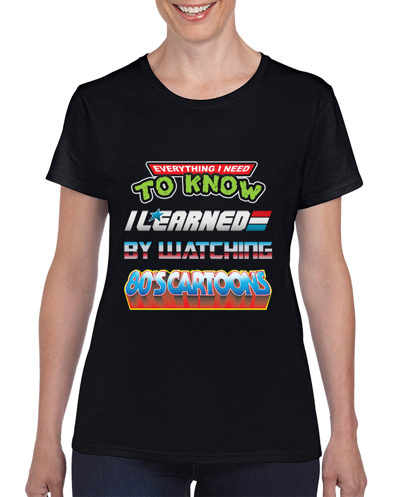 80's Education Ladies T Shirt
