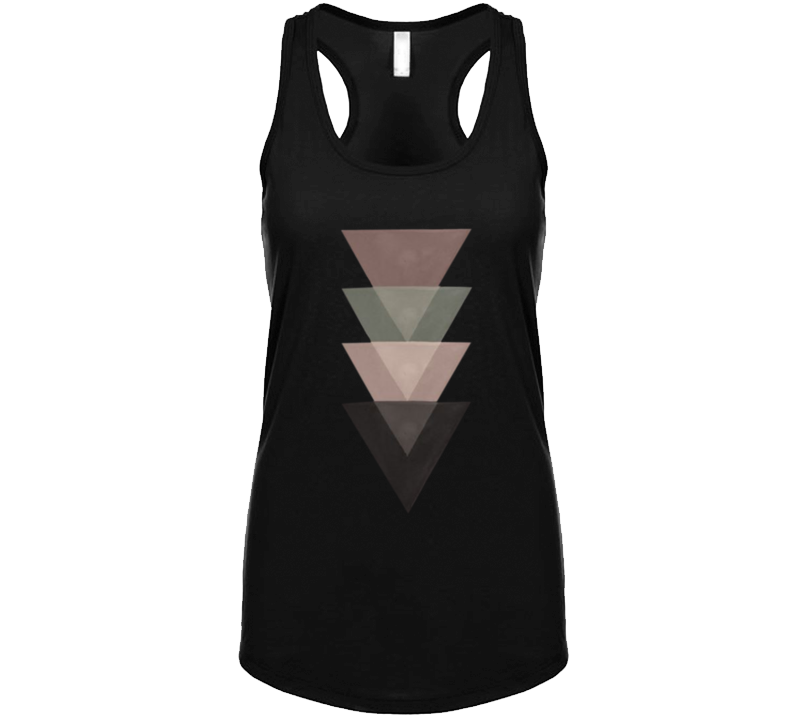 Watercolor Triangles Ladies Tank Top Watercolor Triangles Ladies Tank Top