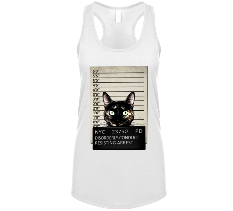 Kitty Mugshot Ladies Tank Top
