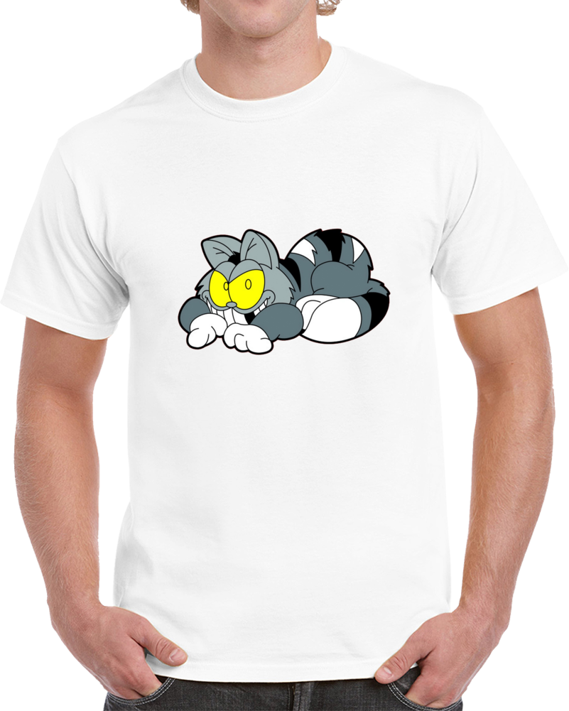 Mad Cat Hates Mondays T Shirt