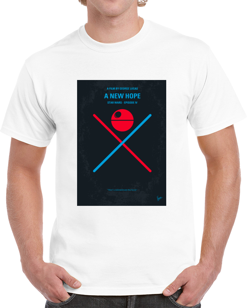 Star Wars Episode Iv A New Hope Minimalist Movie Poster T Shirt