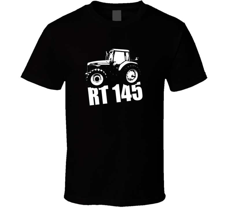 RT145 Tractor Side View With Model Dark Color T Shirt RT145 Tractor Side View With Model Dark Color T Shirt