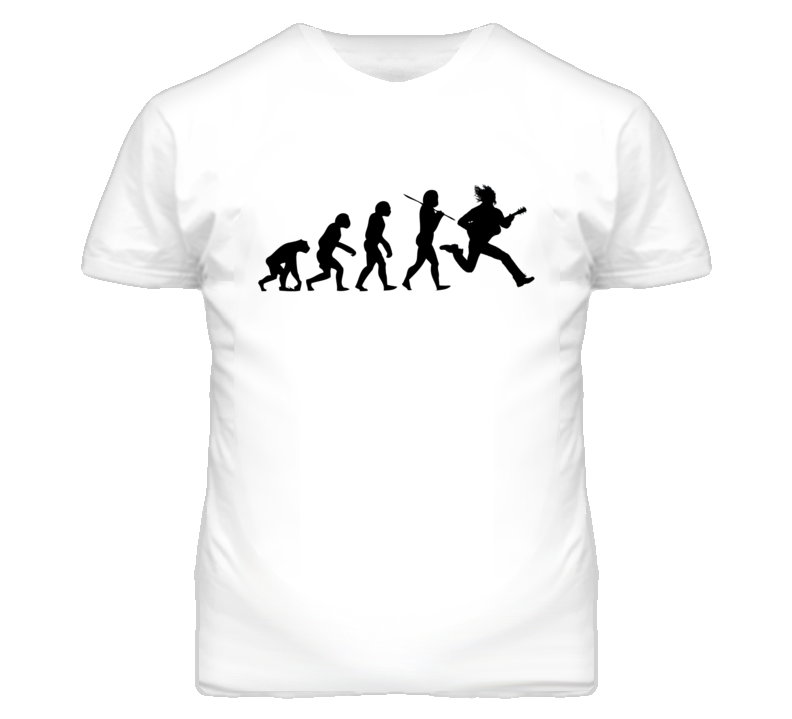 Evolution of Man Electric Guitar Funny T Shirt Evolution of Man Electric Guitar Funny T Shirt