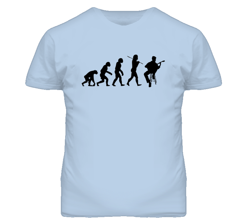 Evolution of Man to Classical Guitar Player Funny Guitarist T Shirt Evolution of Man to Classical Guitar Player Funny Guitarist T Shirt