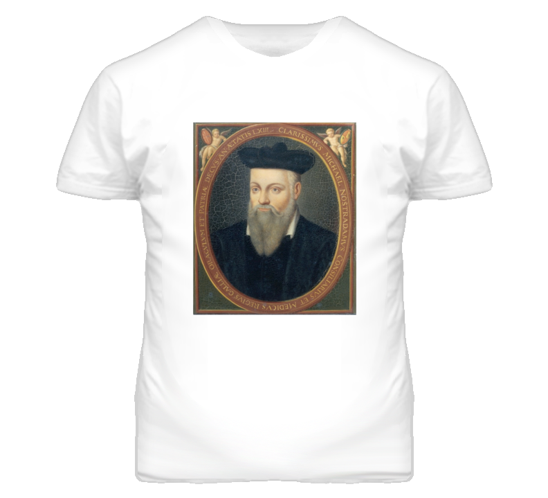 Nostradamus Profile Picture Faded Look T Shirt Nostradamus Profile Picture Faded Look T Shirt