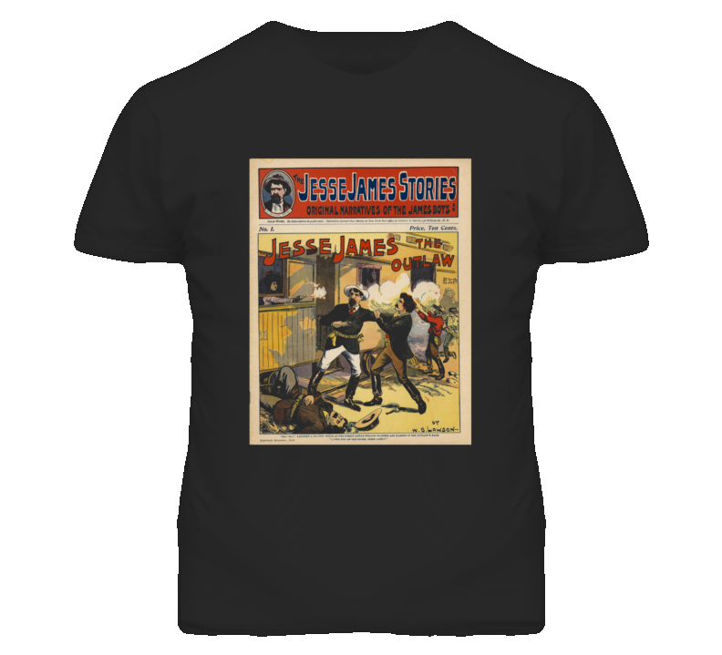 Jesse James Stories Vintage Sign Faded Look Black T Shirt Jesse James Stories Vintage Sign Faded Look Black T Shirt