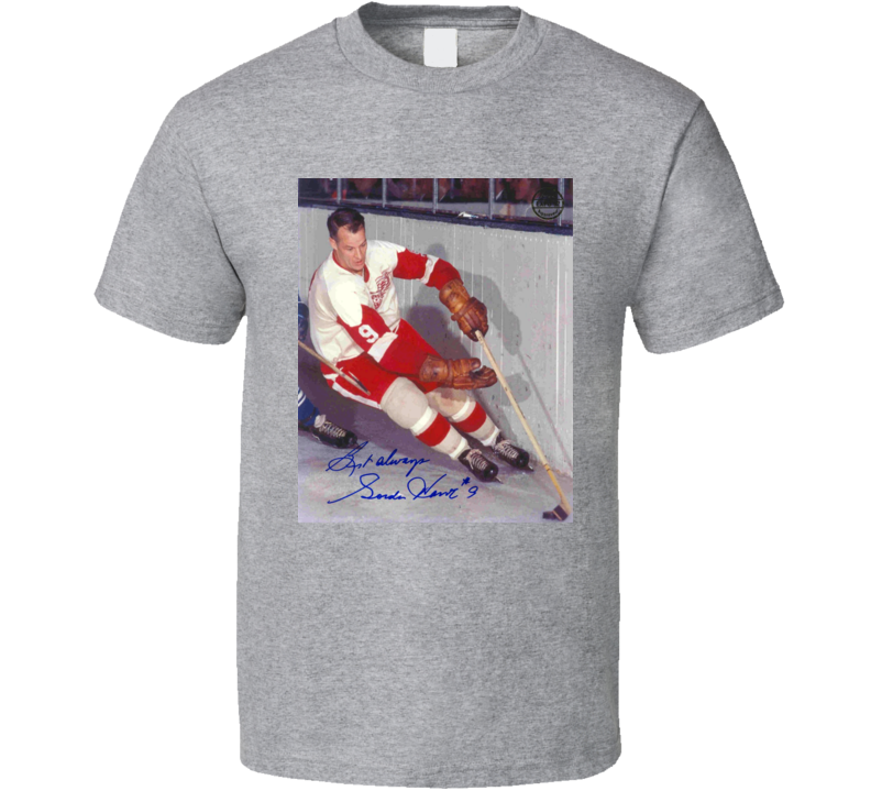 Gordie Howe Retro T Shirt Gordie Howe Retro T Shirt
