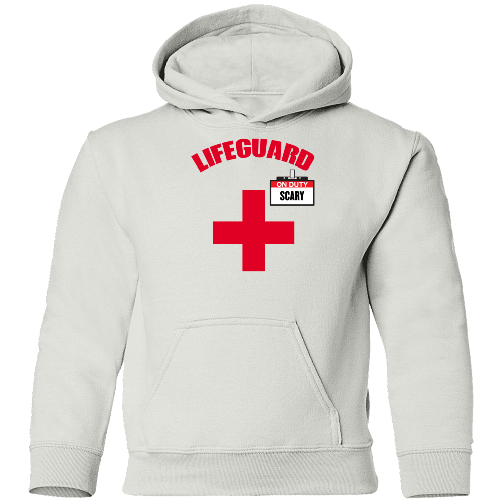 Lifeguard On Duty Scary Halloween Funny Youth Hoodie Lifeguard On Duty Scary Halloween Funny Youth Hoodie