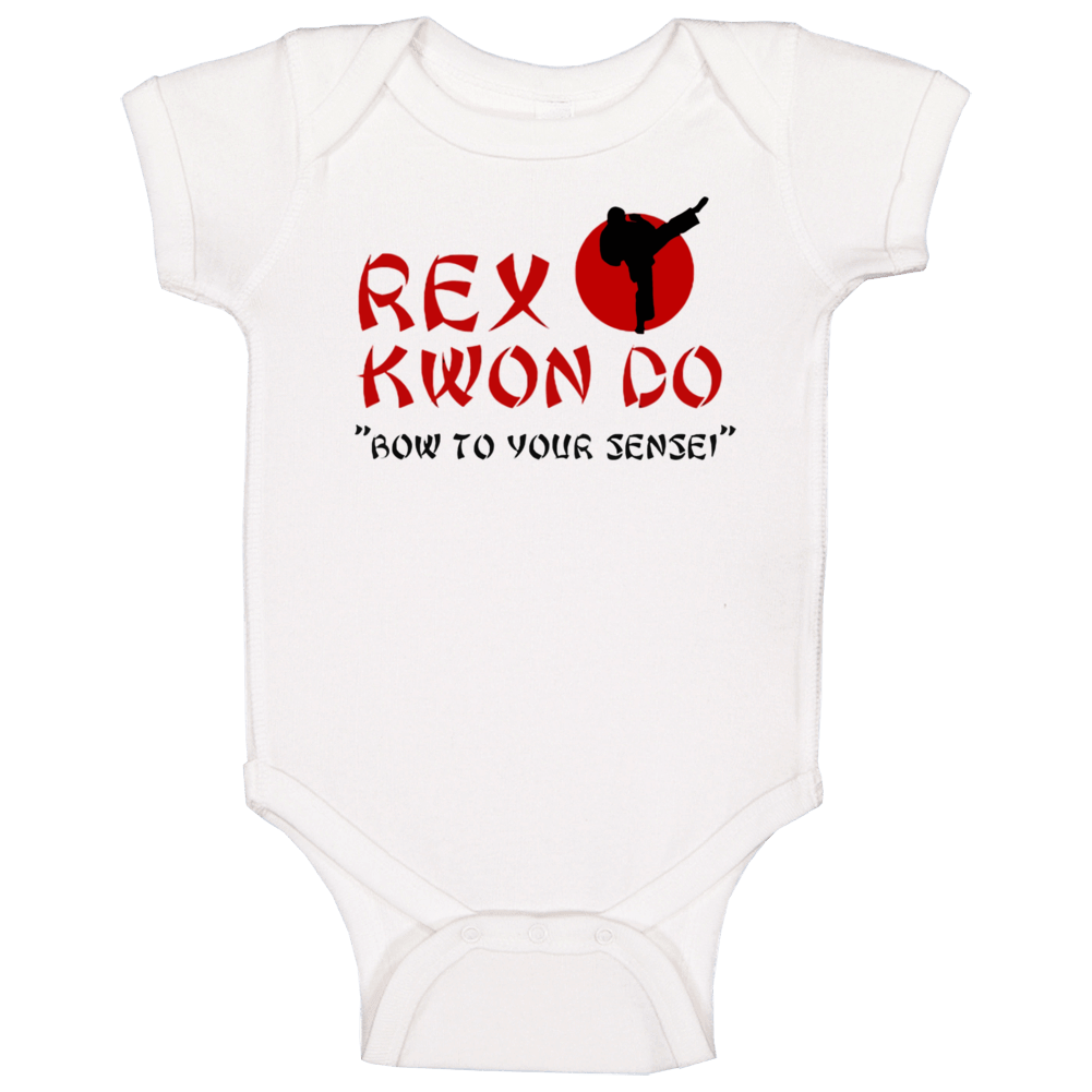 Rex Kwon Do Napoleon Dynamite Funny Bow To Your Sensei Baby One Piece