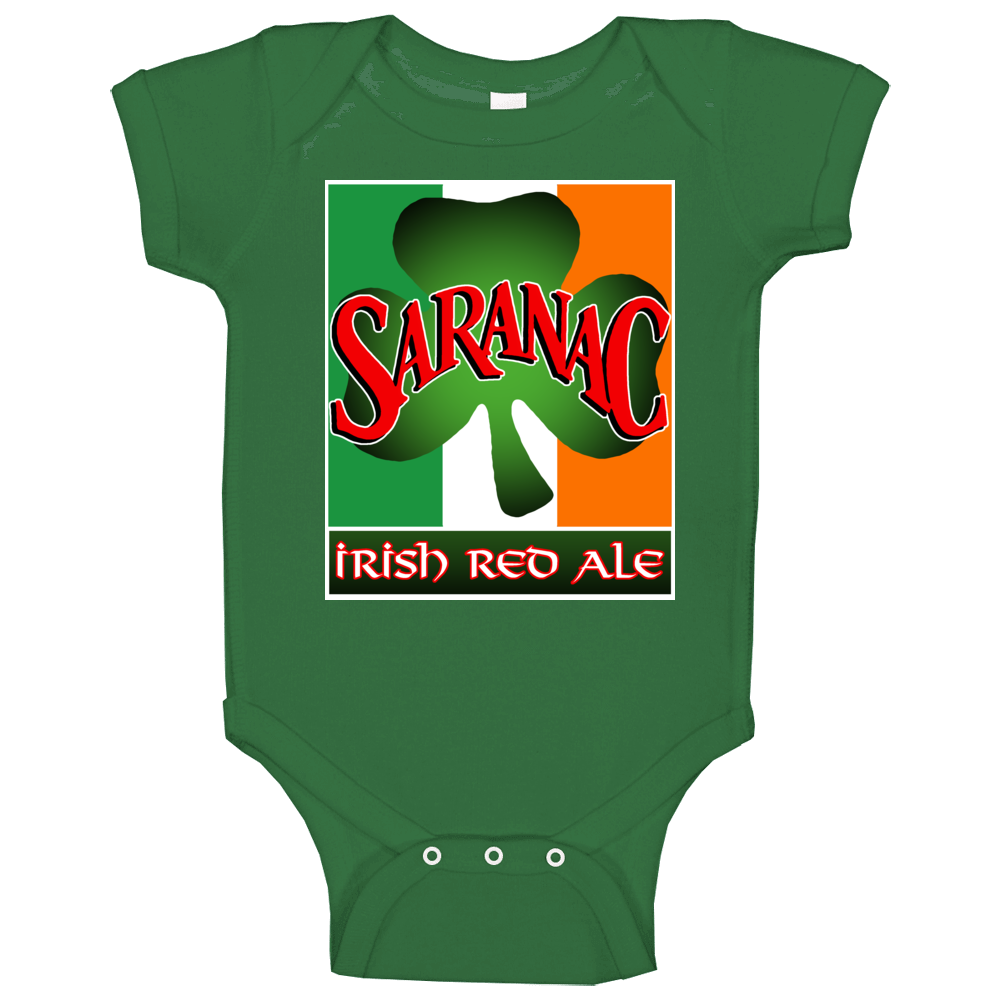 Saranac Irish Red Ale Beer Brew Ireland Baby One Piece Saranac Irish Red Ale Beer Brew Ireland Baby One Piece