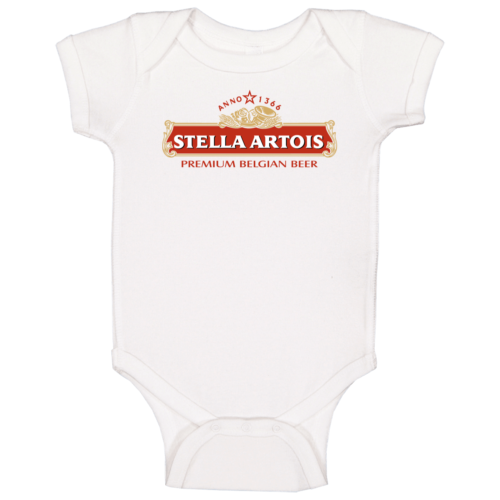 Stella Artois Alcohol Beer Drink Baby One Piece