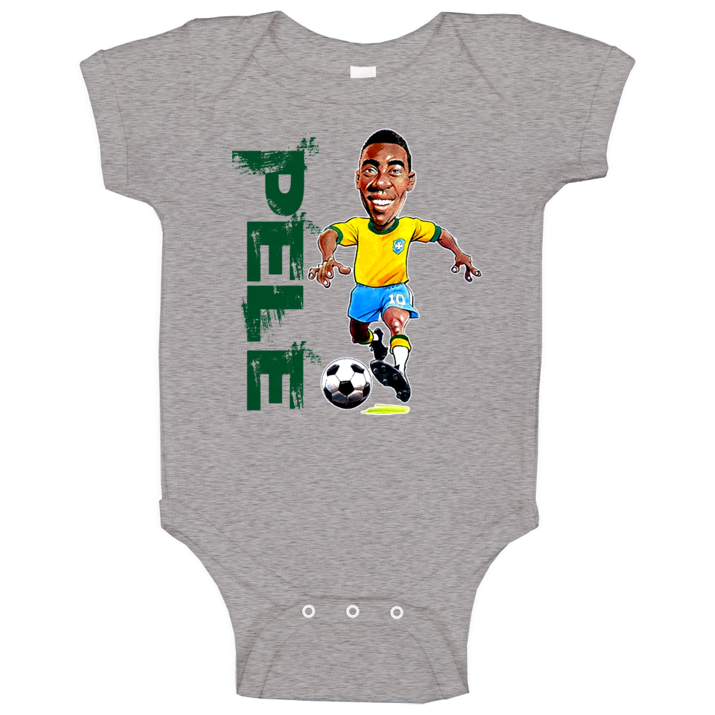 Pele Brazil Brazilian Soccer Futbal Baby One Piece