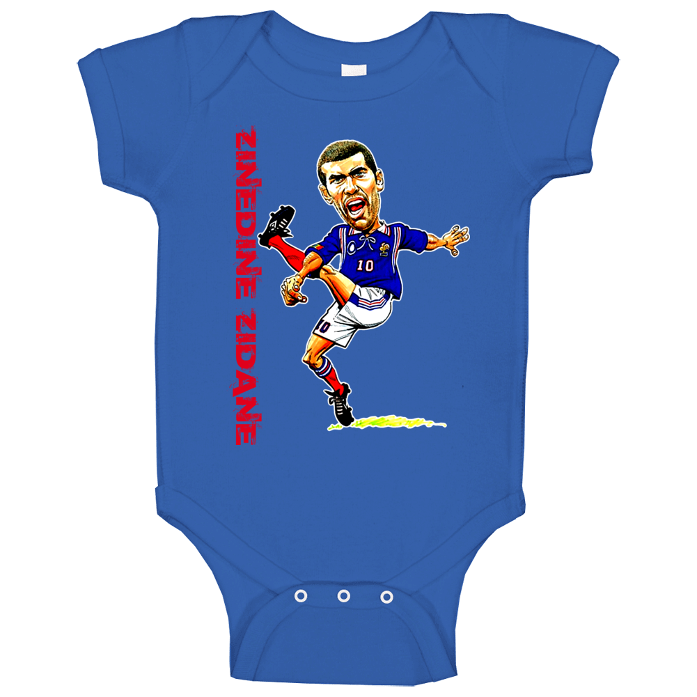Zinedine Zidane French France Soccer Futbal Baby One Piece