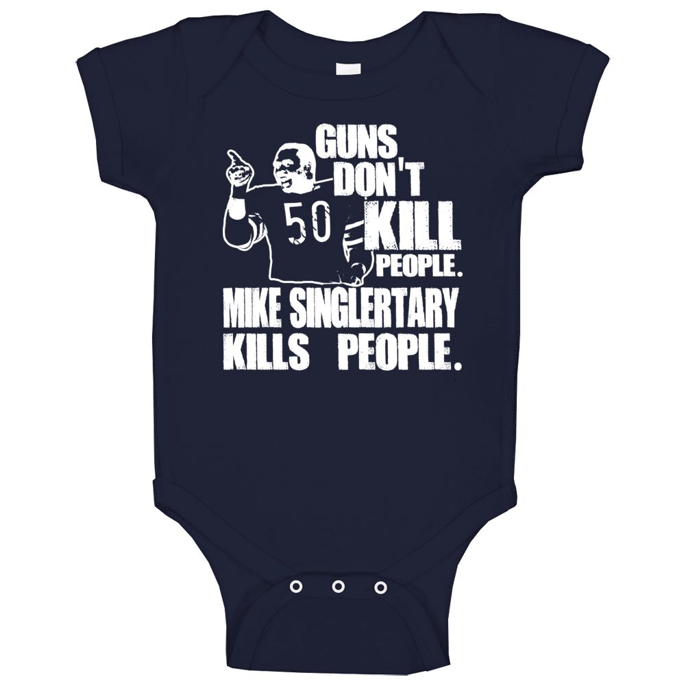 Mike Singlertary Bears Hall Of Famer Defense Football Baby One Piece