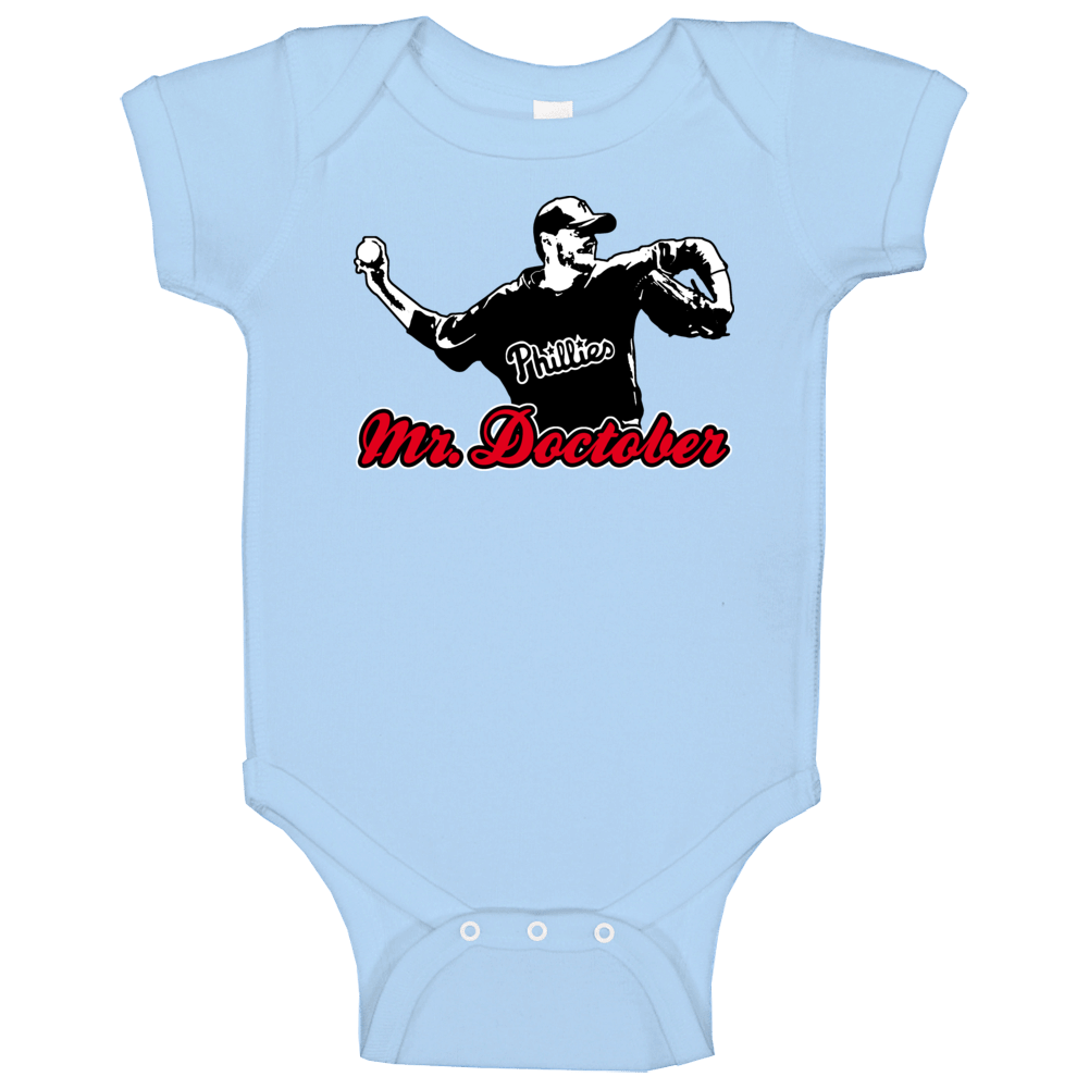 Roy Halladay Mr Doctober Phillies Baby One Piece
