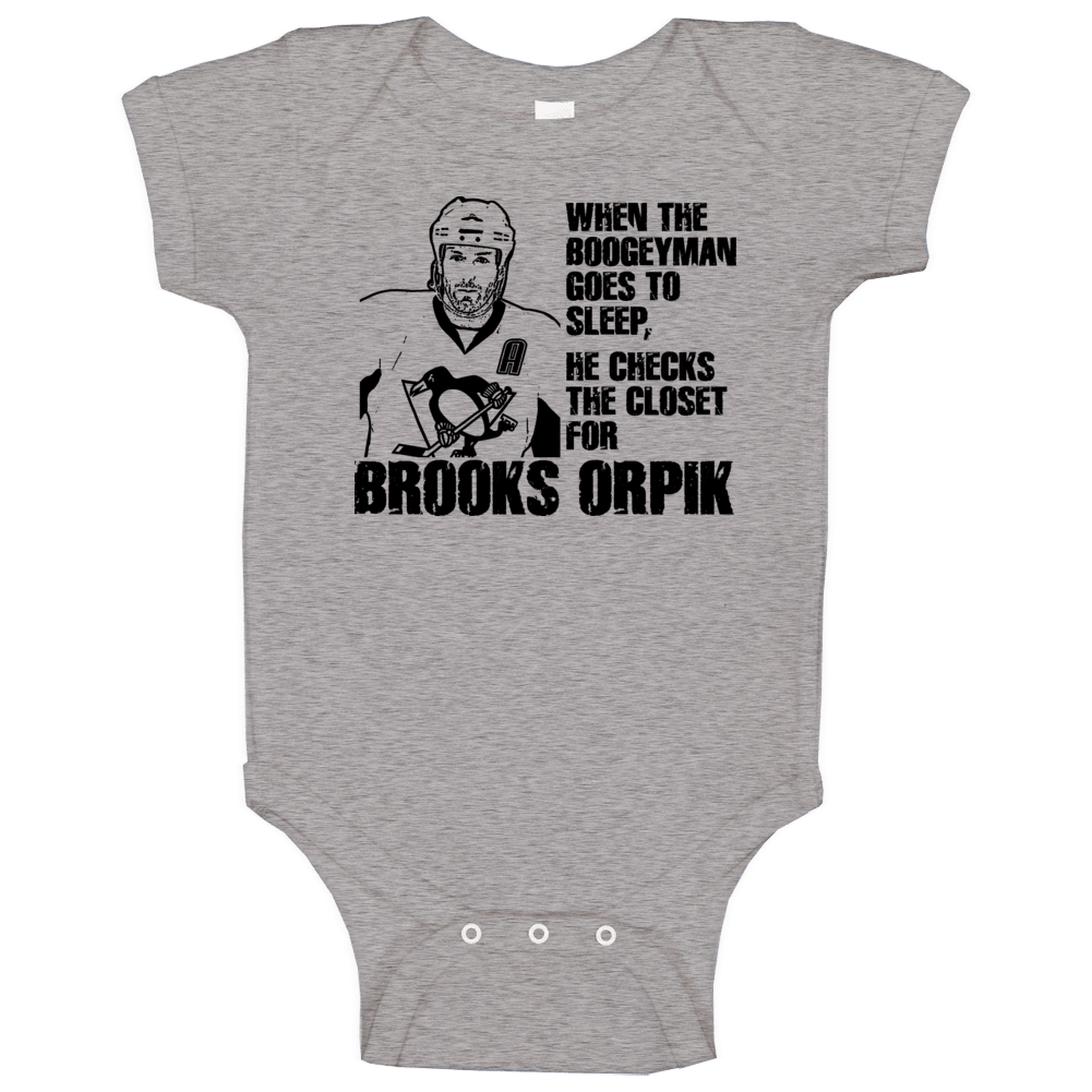 Brooks Orpik Boogeyman Pittsburgh Hockey Defense Baby One Piece