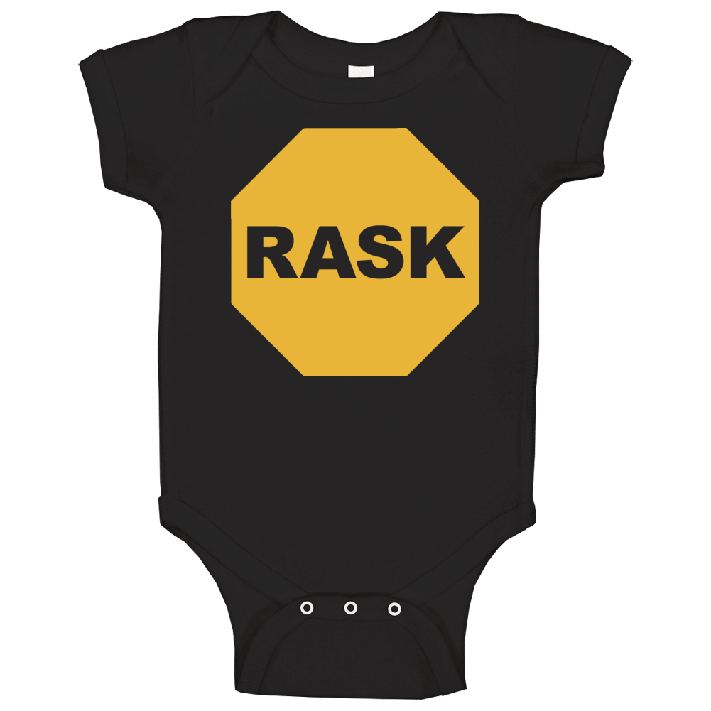 Tuukka Rask Stop Sign Goalie Boston Hockey Baby One Piece