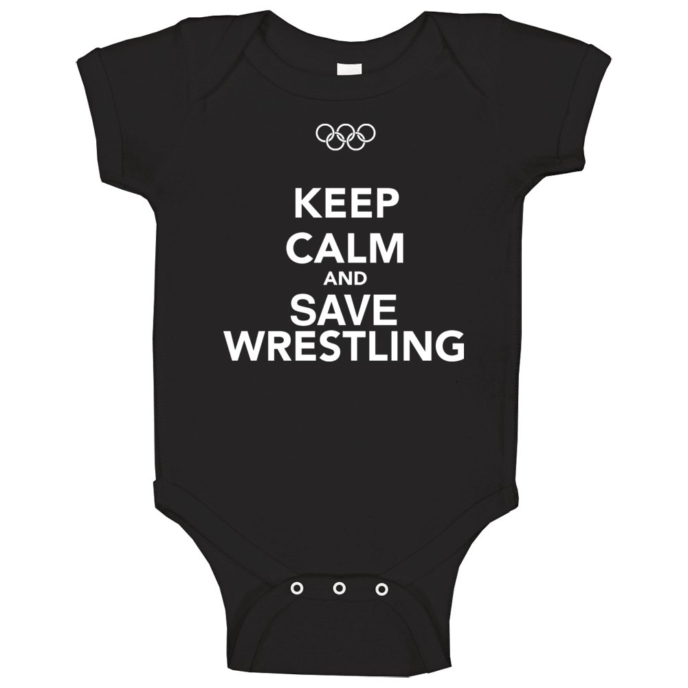 Keep Calm And Save Wrestling Olympics 2020 Baby One Piece