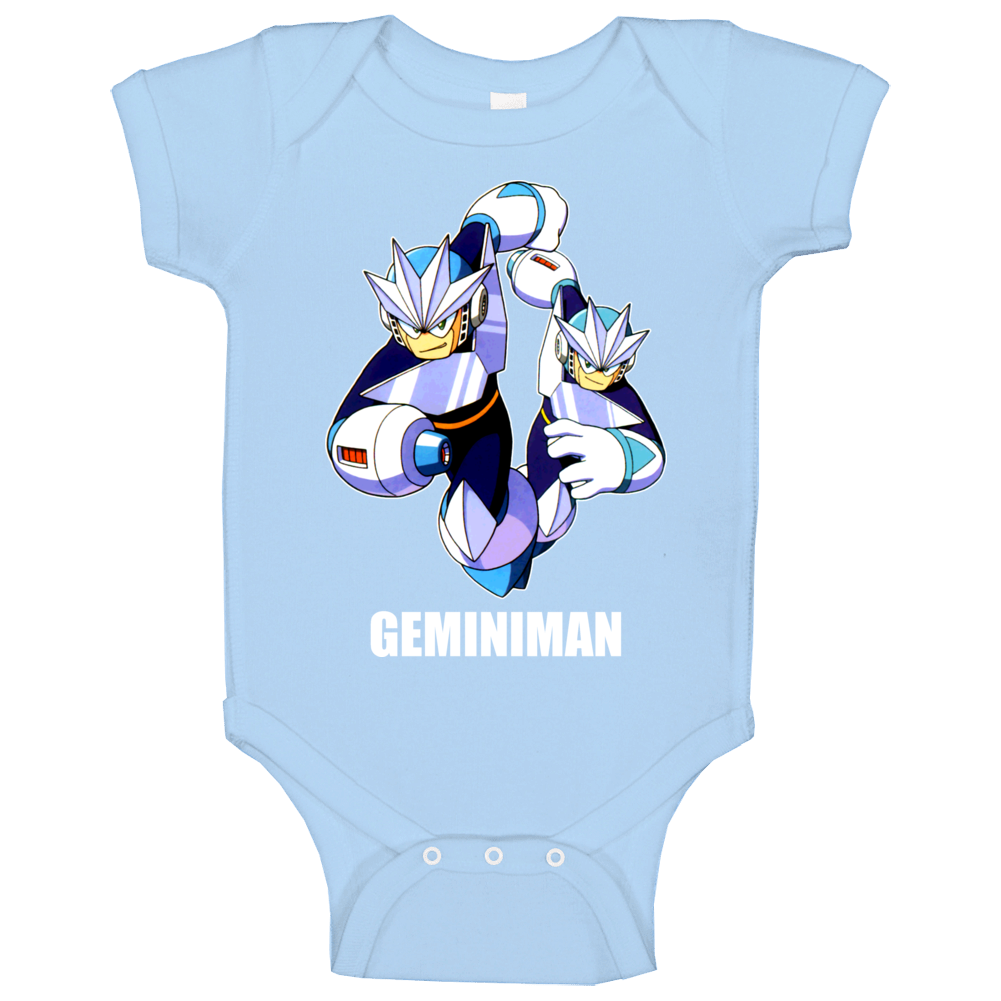 Geminiman Mega Man 3 Boss Robot Nes Video Game Baby One Piece