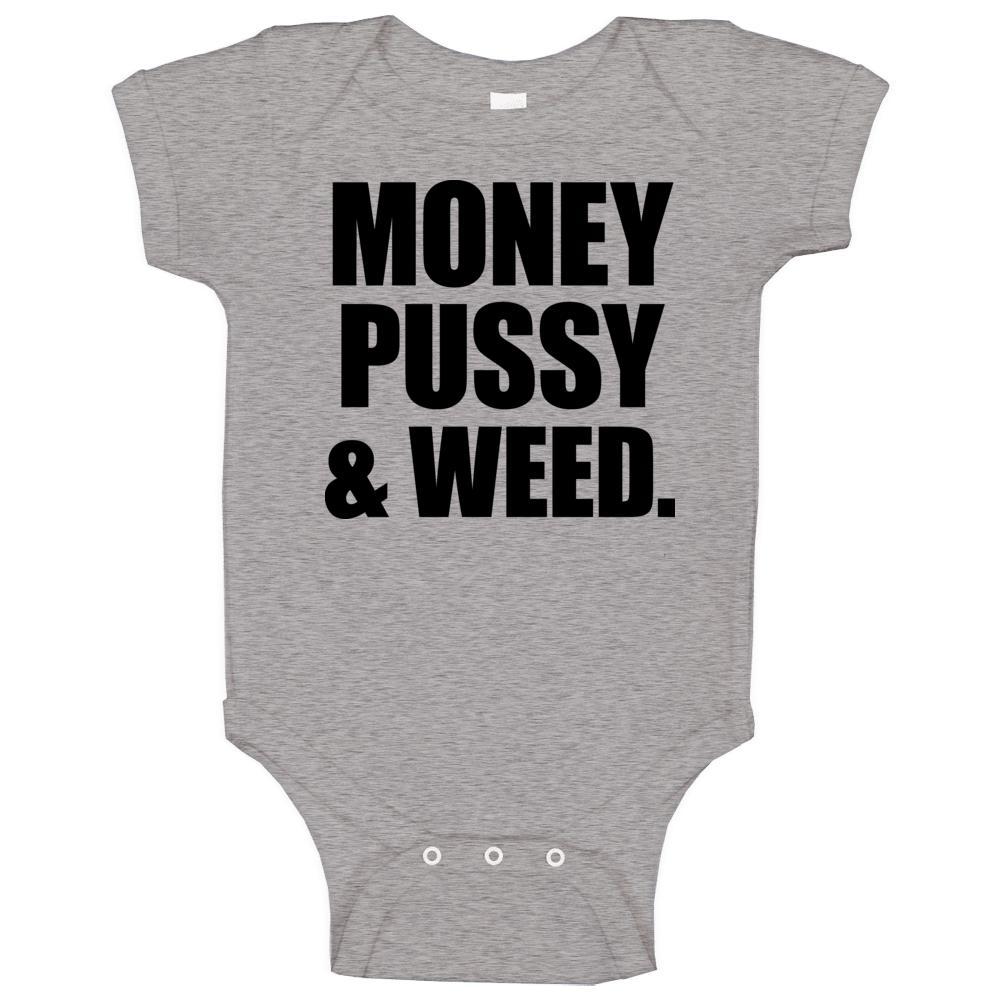 Money Pussy And Weed Funny Jimmy Butler Chicago Hip Hop Baby One Piece