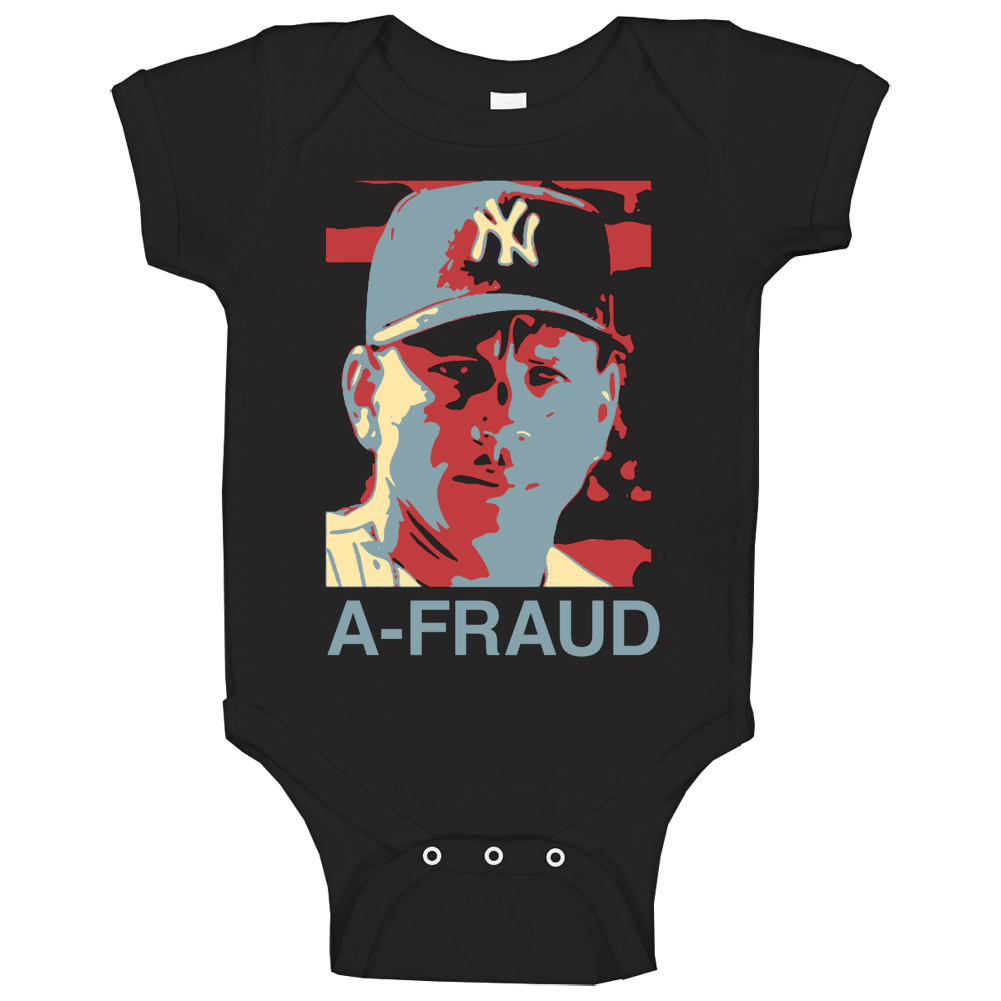 Alex Rodriguez Cheater A-fraud Afraud New York Baseball Baby One Piece