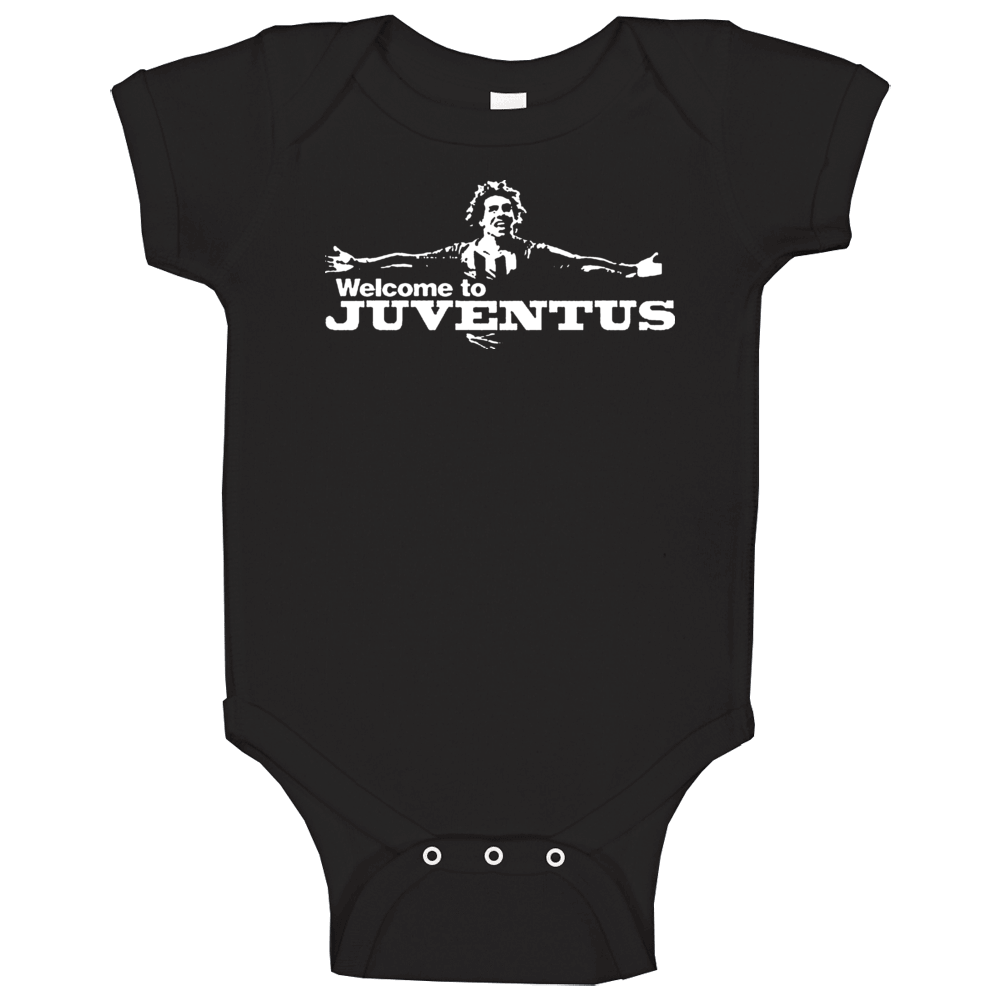 Carlos Tevez Welcome To Juventus Italian Soccer Baby One Piece