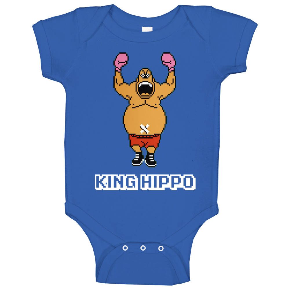 King Hippo Mike Tyson&#039;s Punch Out Nes Video Game 80s Baby One Pie