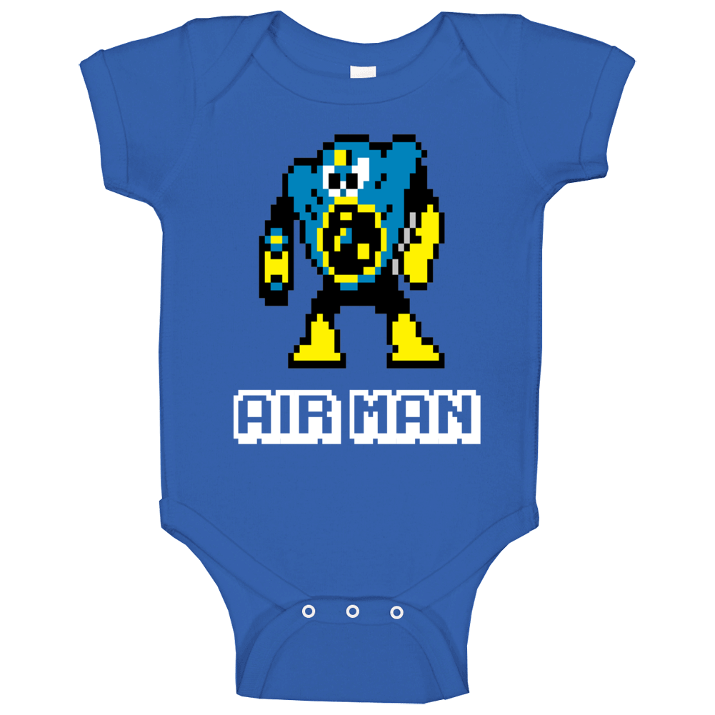 Air Man Mega Man 2 Robot Enemy Nes Video Game Baby One Piece
